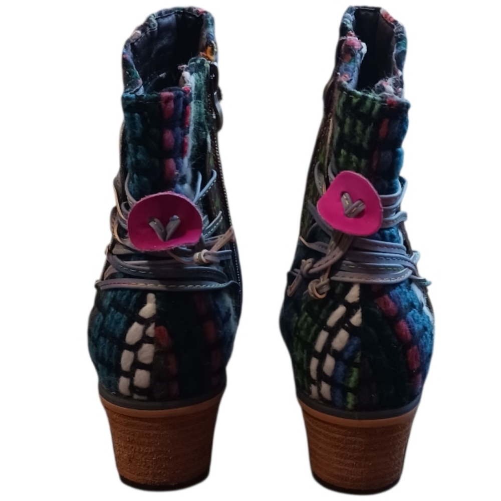 Socofy Boho Retro Embellished Multi Boot - Picture 6 of 16